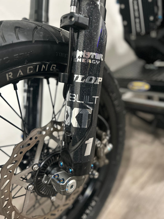 fork guard plastic titanium bolts (set of 6 )